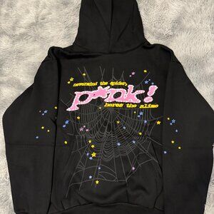 Sp5der Black P*NK Hoodie Young Thug Size Medium or Large